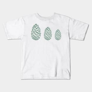 Pinecones (Graze Green) Kids T-Shirt